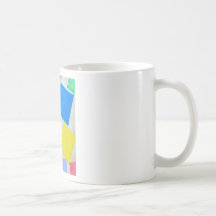 Quadratische Ansammlung (geometrischer Expressioni Kaffeehaferl