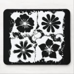 quadratische Blumen Mauspads