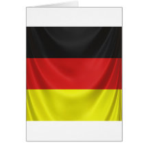 quadratische deutsche Flagge drapiert Karte