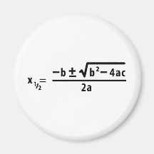 quadratische Formel Kühlschrankmagnet
