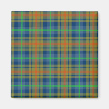 quadratische Magneten des Tartan