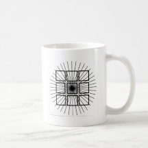 Quadratische optische Täuschung Teetasse