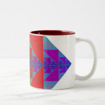 Quadratischer Becher RGB Sierpinski Teetasse
