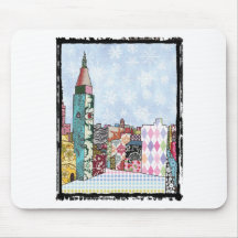 Quadratischer Park Madisons Mauspad
