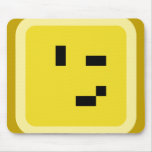 quadratischer smiley Wink Mousepads
