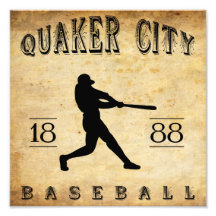 Quäker-Stadt-Pennsylvania-Baseball 1888 Fotodrucke