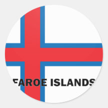 Qualität Färöer Roundel Flagge Runder Sticker