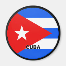 Qualität Kubas Roundel Flagge Kühlschrankmagnet