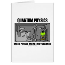 Quantums-Physik, wo Physik und Metaphysik sich tre Grußkarten