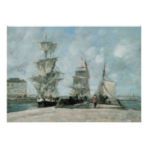 Quay bei Honfleur, 1865 Individuelle Einladung