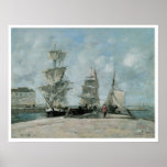 Quay bei Honfleur, 1865 Plakat