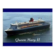Queen Mary II, Queen Mary II Postkarten