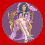 Queen of Cups aufkleber