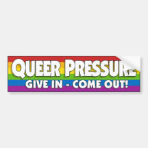 Queer Druck-Stoßaufkleber Autosticker