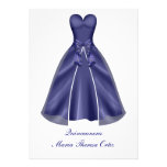 Quinceanera Einladungs-elegantes blaues Kleid lade