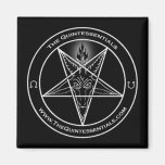 Quintessentials "Baphomet" Logo-Magnet Magnete