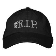 R.I.P. Schädel gestickter Hut Bestickte Baseballkappe