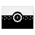 R:: Monogramm-R punktierte schwarze u. weiße Anmer