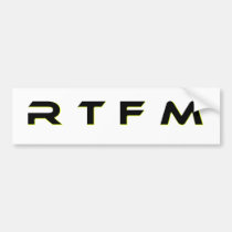 R T F M autoaufkleber