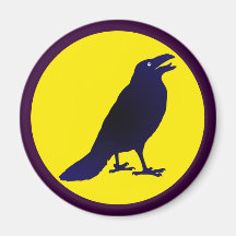 Rabe Krähe raven crow Magnets