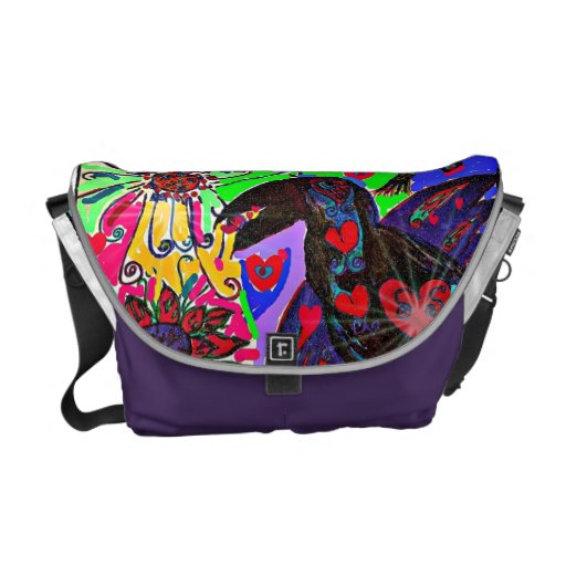 Raben-Geist-Fantasie-Kunst-Botetasche Kuriertaschen