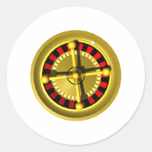 Rad der Roulette 3d Aufkleber