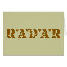 Radar Grußkarten