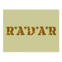 Radar Postkarte