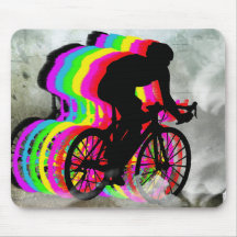 Radfahren in die Wolken Mousepad