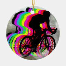 Radfahren in die Wolken Ornament