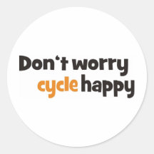 Radfahren Runde Sticker