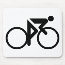 radfahrendes schwarzes cylcer mousepads