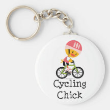 Radfahrenküken Keychain Schlüsselband