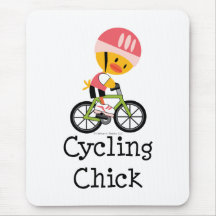 Radfahrenküken Mousepad