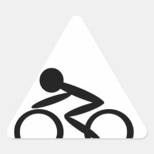 RadfahrenStrichmännchen Sticker