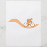 Radfahrer-Entwurf in der Orange Flyer