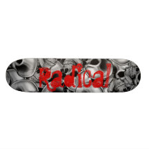 Radikale Schädel Bedruckte Skateboarddecks