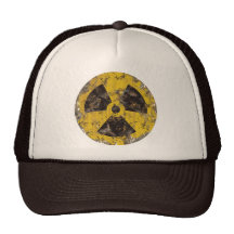 Radioaktives verrostet baseball caps