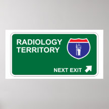 Radiologie-folgender Ausgang Posterdrucke