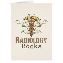 Radiologie schaukelt Radiologie-Gruß-Karte