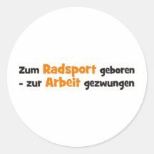 Radsport Runde Sticker