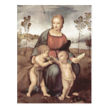 Raffael Madonna MIT-DM Stieglitz, Szene: Maria MI Postkarten