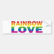 RAINBOW-LOVE AUTO AUFKLEBER