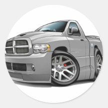 RAM-Grau des Dodge-SRT10 Runder Sticker
