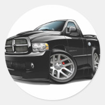 RAM-Schwarzes des Dodge-SRT10 Runde Aufkleber