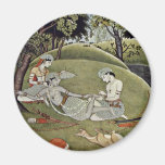 Rama und Sata im Wald durch Indischer Maler Von Magnets