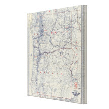Rand McNally offizielles Auto 1925 schleppt Karte Leinwand Drucke