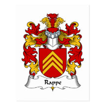Rappe Familienwappen Postkarte