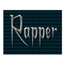 Rapper Postkarte