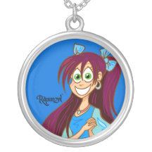 Rapunzel™ Sterlingsilberhalskette - Blau